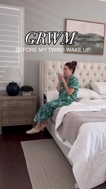 Get ready with me. Morning mom routine. Weekday morning routine. 

Wearing xs in pajama 
Amazon slippers 
King size bedding 
Madewell stripe pants 25p
Madewell flats 5
Amazon tank top small
Ever skincare 



#LTKVideo #LTKHome
