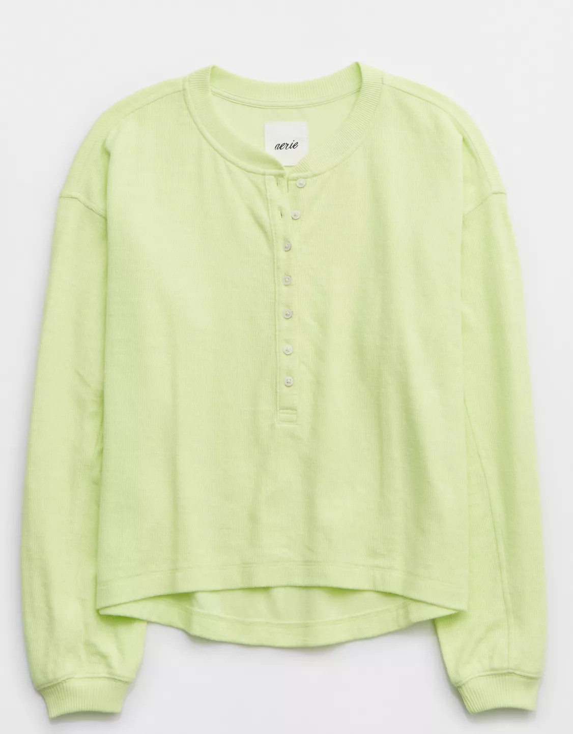 Aerie Henley Light Weight Sweatshirt | Aerie