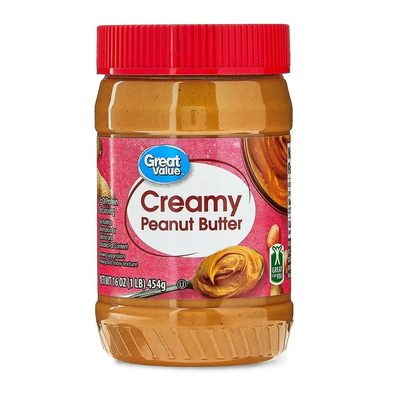 Great Value Creamy Peanut Butter 16oz | Walmart (US)