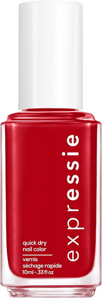 Essie expressie, Quick-Dry Nail Polish, 8-Free Vegan, Blue Toned Red, Seize The Minute, 0.33 fl o... | Amazon (US)