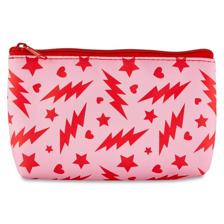 Valentine's Day Pink Star Zipper bag, 2.5", by Way To Celebrate | Walmart (US)
