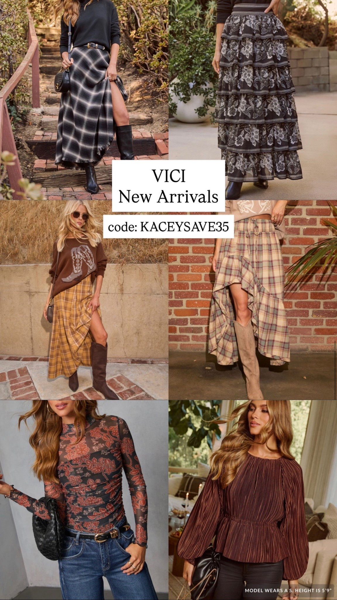 Code: KACEYSAVE35 gives you 35% off at VICI! Ordered a size medium in all pieces! These skirts with a sweater would be sooo cute for family photos or thanksgiving! 

#LTKSaleAlert #LTKFindsUnder50 #LTKSeasonal