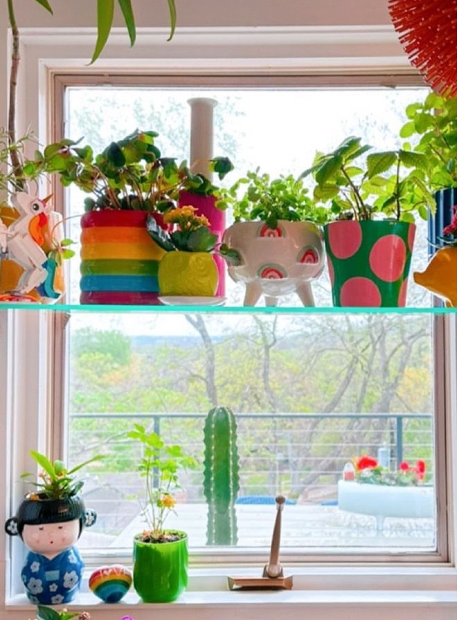 This sunny window was the perfect place for a little DIY project! A couple shelf brackets and a piece of glass and I have a sweet shelf for all of my herbs. I’m obsessed with all these cute pots!

#LTKfindsunder50 #LTKhome #LTKSeasonal
