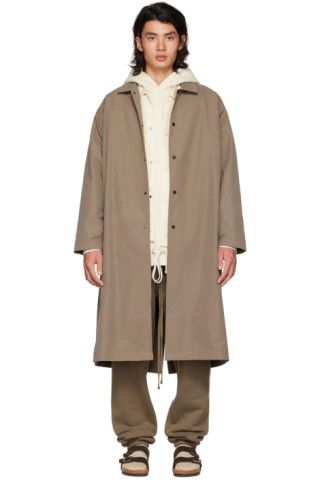 Brown Long Coat | SSENSE