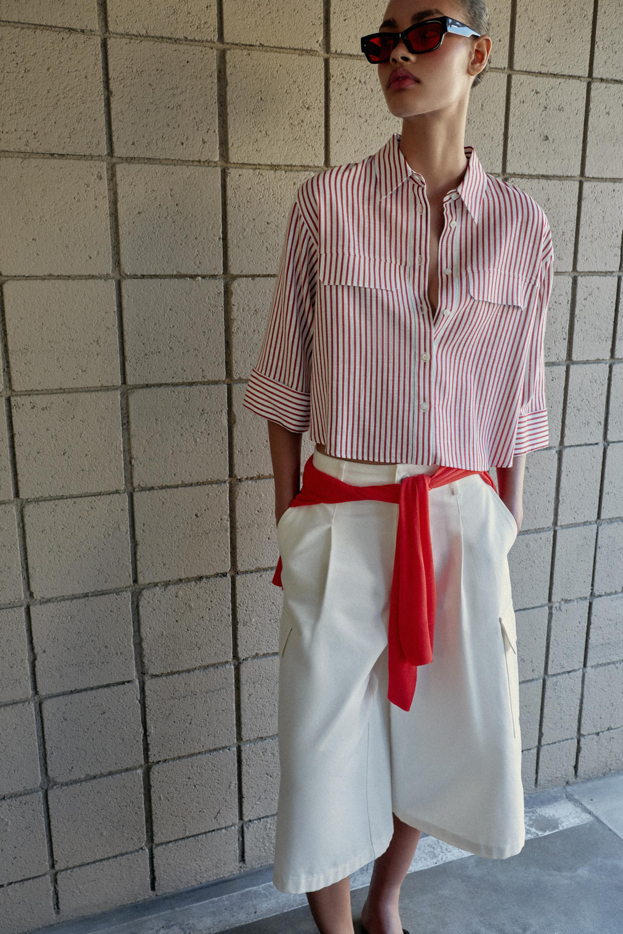 STRIPED LINEN SHIRT | Zara US