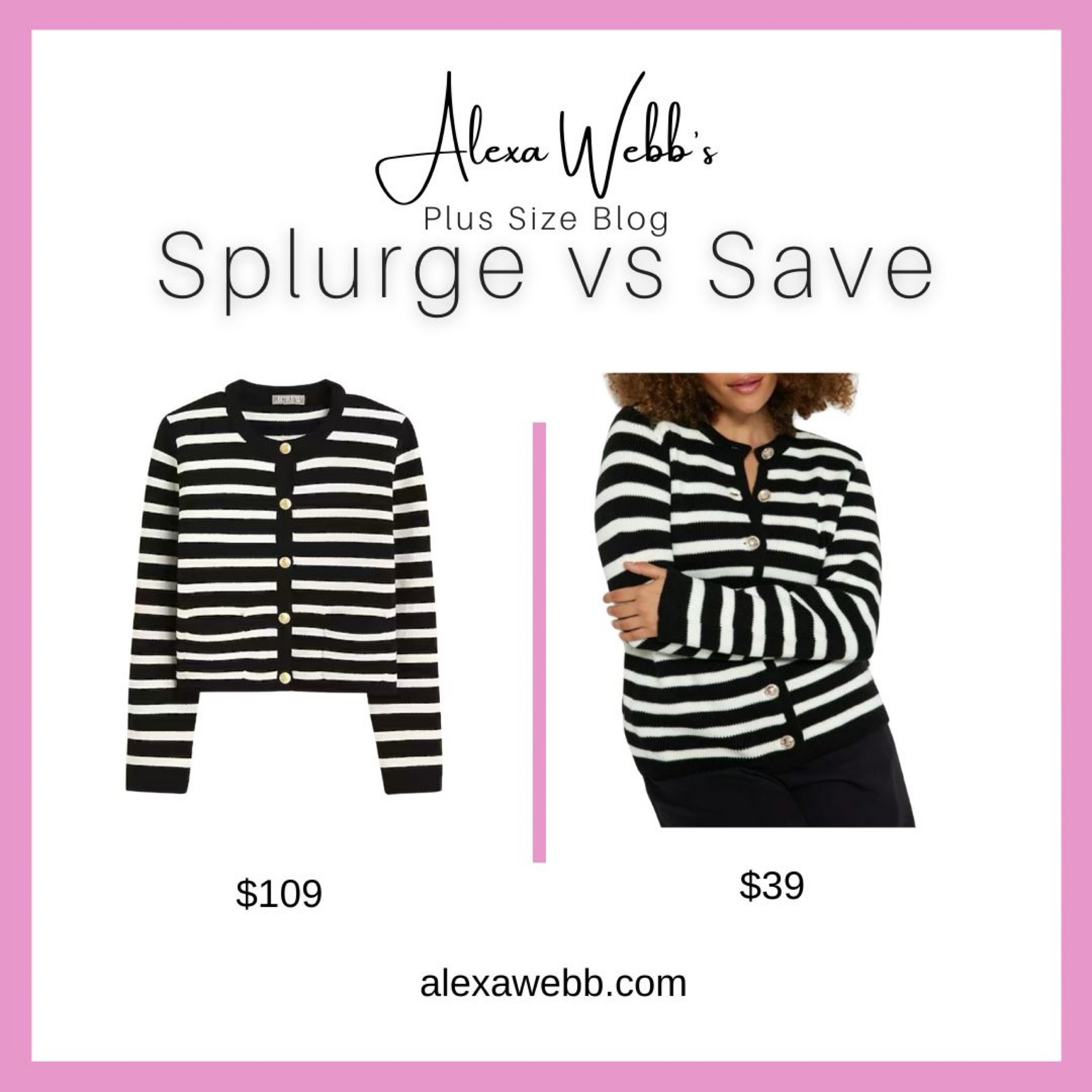 Splurge Vs Save by Alexa Webb #plussize

#LTKPlusSize #LTKStyleTip #LTKOver40