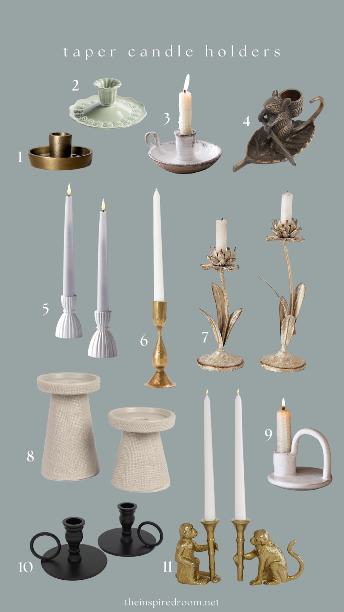 Taper candle holders / candlesticks 

#LTKstyletip #LTKhome #LTKSeasonal