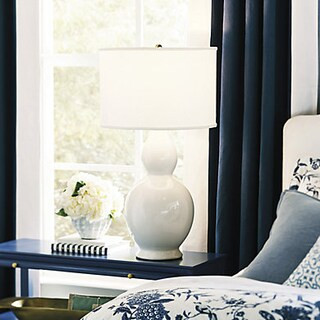 Brynn Double Gourd Lamp & Brass Socket for Bedside or Living Room Decor | Ballard Designs, Inc.