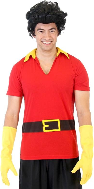 Adult Unisex Beauty and the Beast Cartoon Gaston Deluxe Halloween Costume Set | Amazon (US)