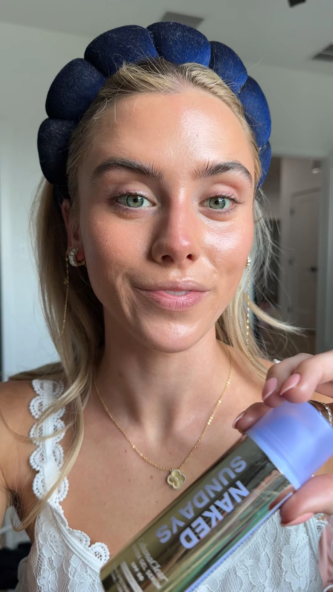 glowy makeup is always the goal but who knew switching my SPF would give me the most insane glowy skin of my life 🥹 your glowy base, spf, and makeup prep all in one product. I have no complaints @naked_sundays (other than not giving this to us sooner). this replaced the need for three separate products in my makeup routine to just using the CabanaClear Illuminating Water Gel Serum SPF 50. 
@Naked Sundays US  @ulta

#LTKgrwm #LTKselfcare #LTKBeauty