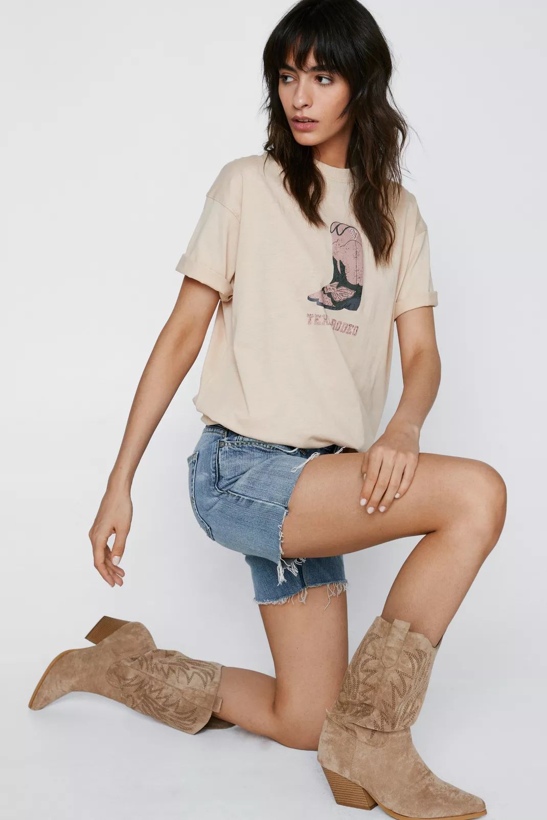 Texas Rodeo Graphic Oversized T-shirt | Nasty Gal (US)
