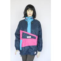 Vintage Block Jacket Sports Womens Windbreaker 90S Clothes Sister Gift Retro Ladies Casual Fashion | Etsy (US)