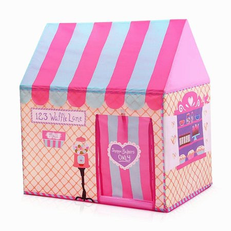 Girls Indoor Outdoor Play Tents Palace Tents Kids Ice Cream and Bakery Shop Playhouse (Pink) NEW | Walmart (US)