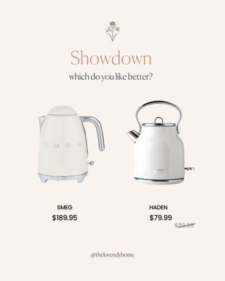 I love my smeg kettle but here’s a great dupe that’s on sale! Love the look of this small appliance! If it has to live on my counter, it better be beautiful

#LTKsalealert #LTKhome