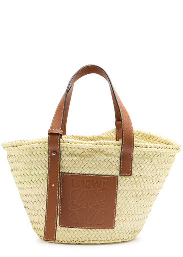 Medium sand raffia basket bag | Harvey Nichols