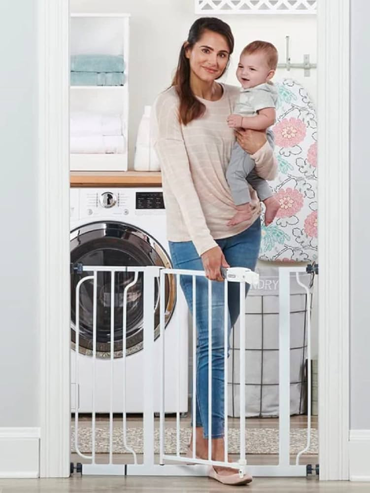 Regalo Easy Step 38.5-Inch Wide Walk Thru Baby Gate, Includes 6-Inch Extension Kit, Pressure Moun... | Amazon (US)