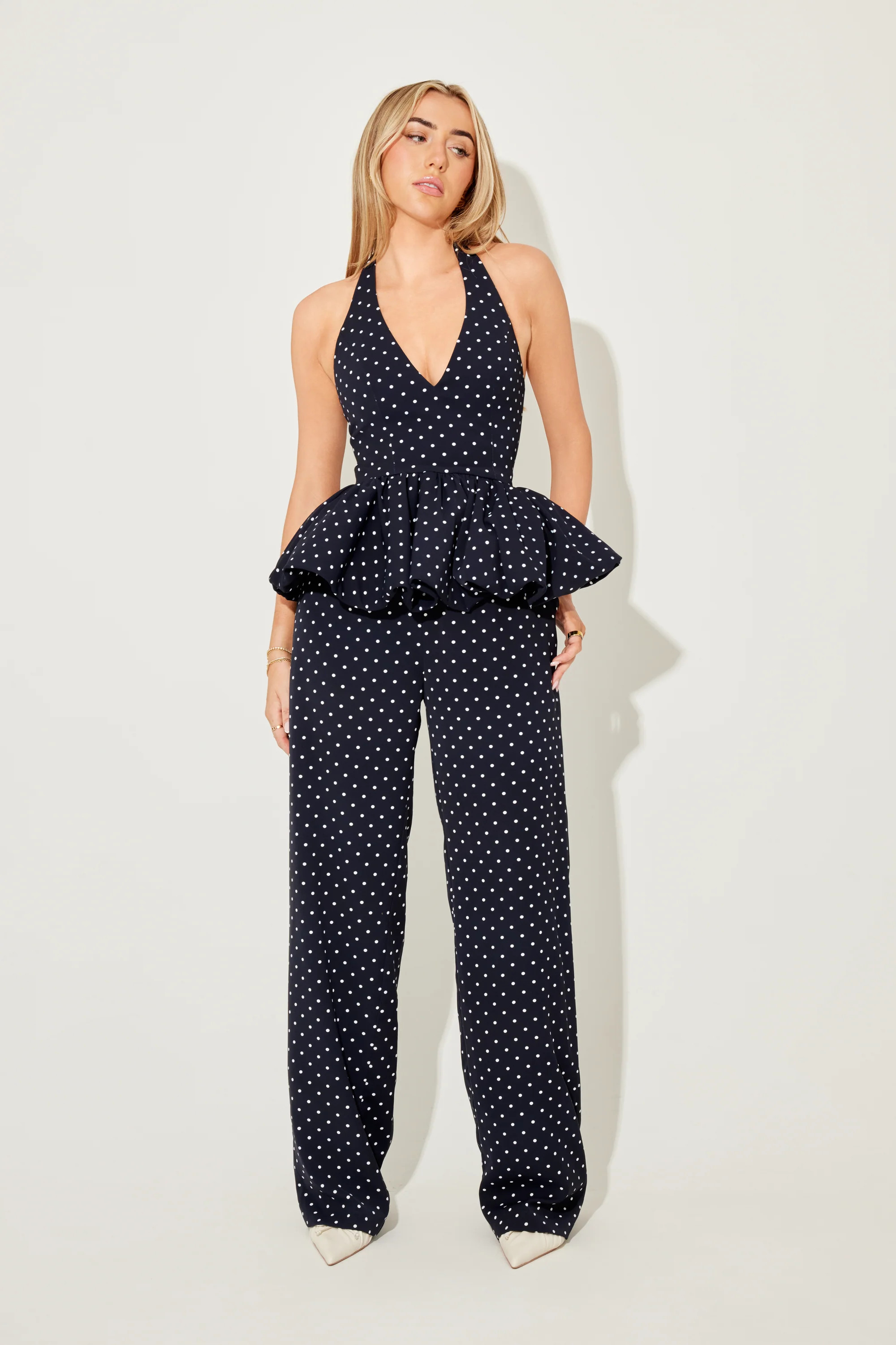 The Ultimate Muse Polka Dot Peplum Top | Odd Muse