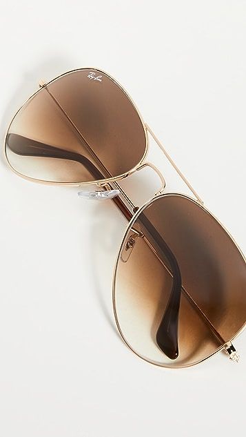 RB3025 Oversized Classic Aviator Gradient Sunglasses | Shopbop