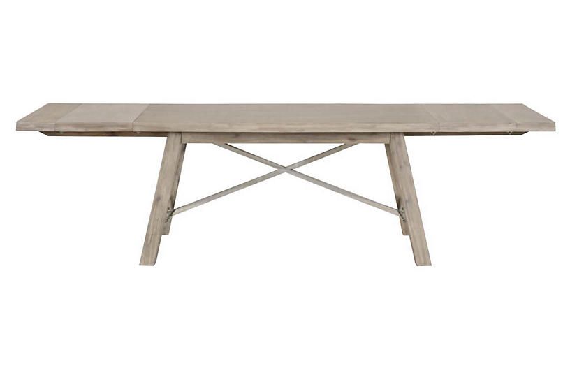 Hoffmann Extension Dining Table, Natural Gray | One Kings Lane