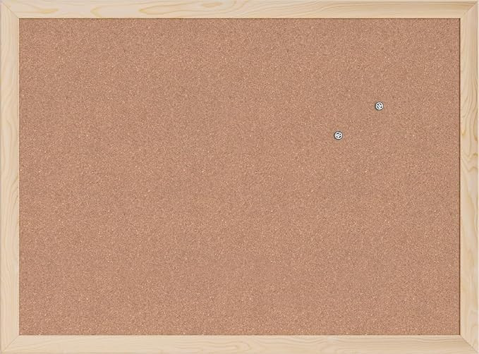 U Brands Cork Bulletin Board, 18" x 24" Inches, Light Birch Wood Frame (265U00-01) | Amazon (US)