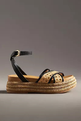 Dolce Vita Wriley Raffia Platform SandalsDolce VitaWrite a Review Reviews$130.00Color: BLACKFitSt... | Anthropologie (US)