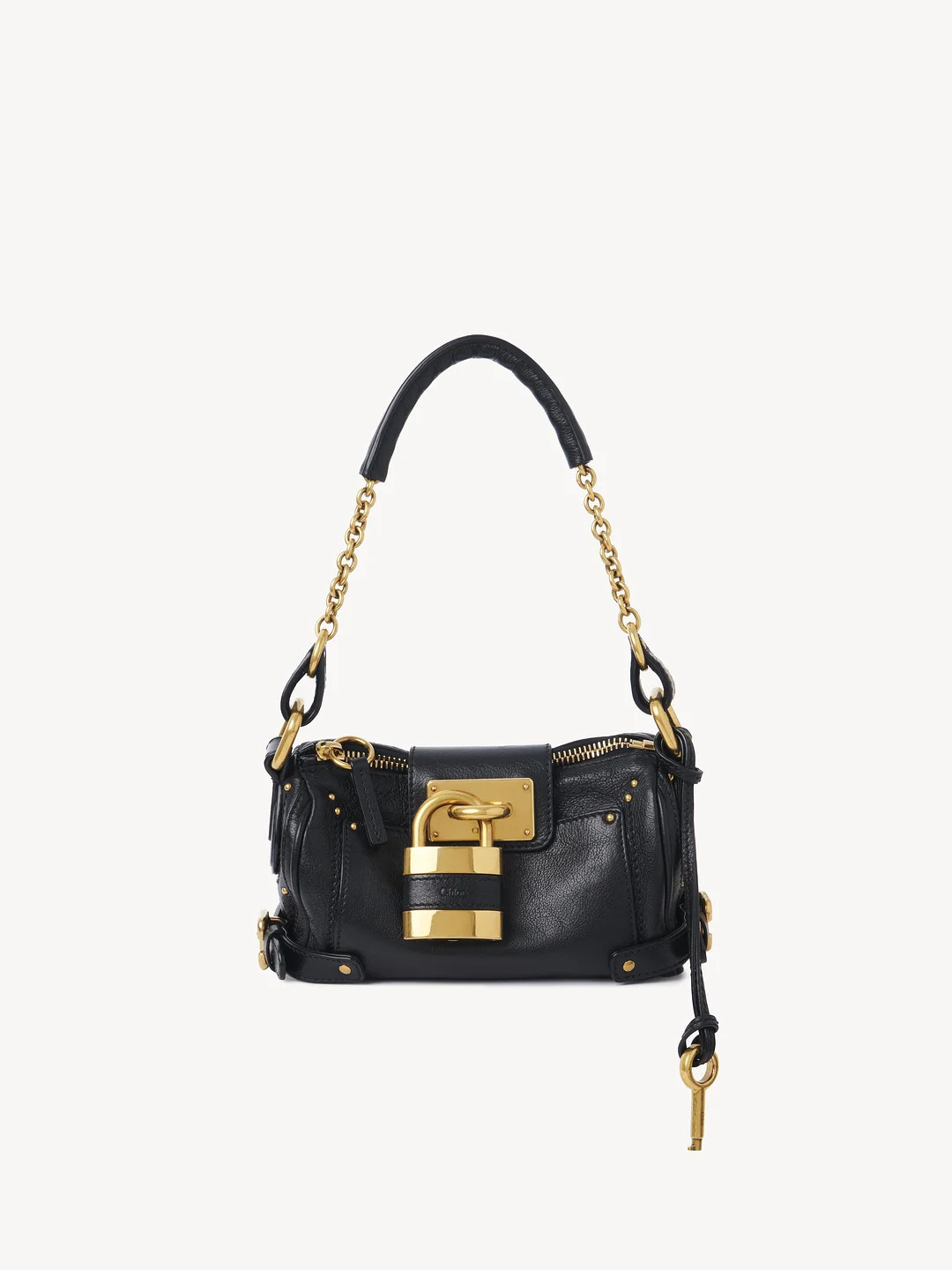 Small Paddington chain bag in grained leather | Chloe US