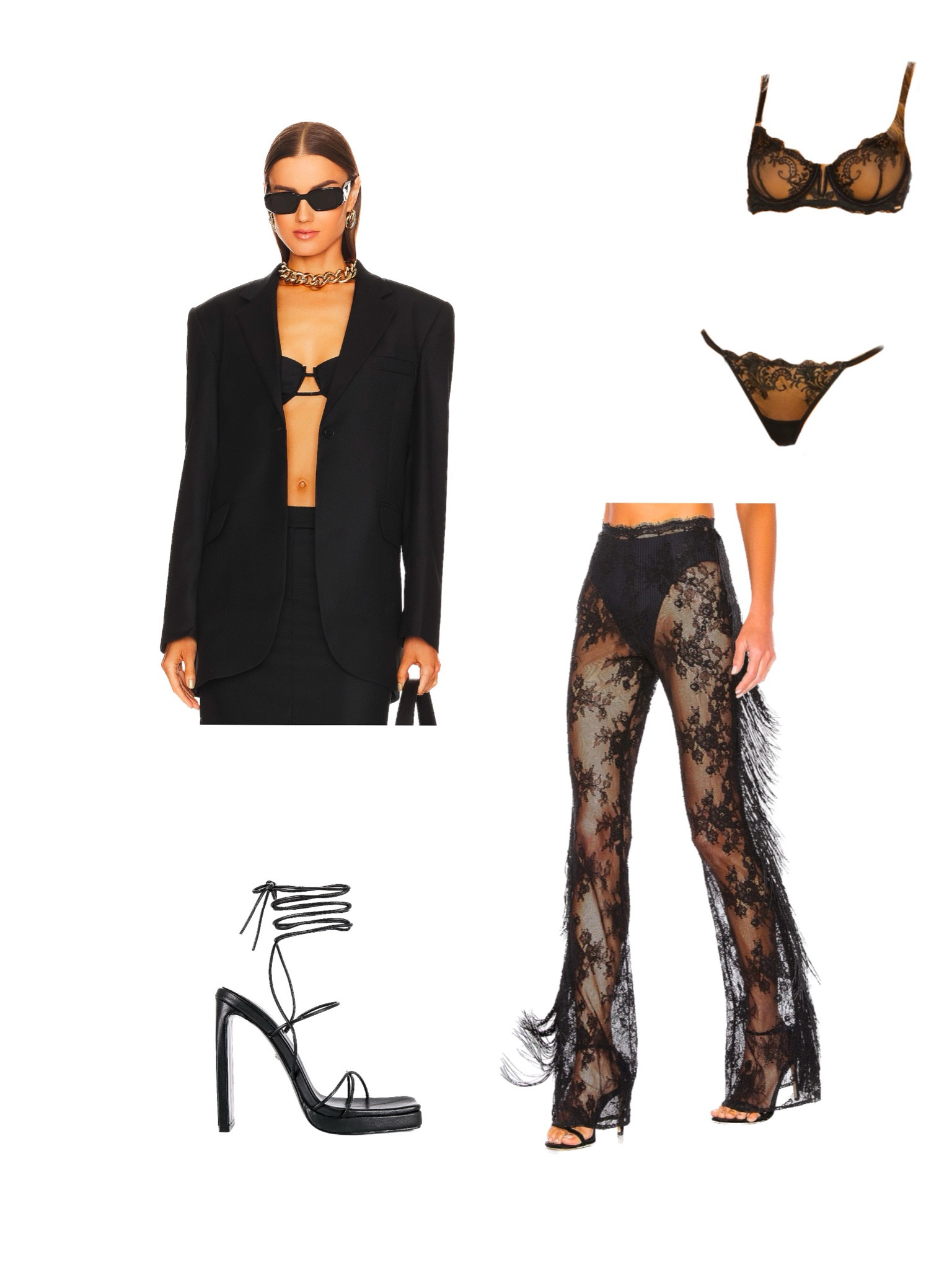 Perfect night out outfit! #meshpants #mesh #gno #newyorkcity #laceupheels 

#LTKFind #LTKfit