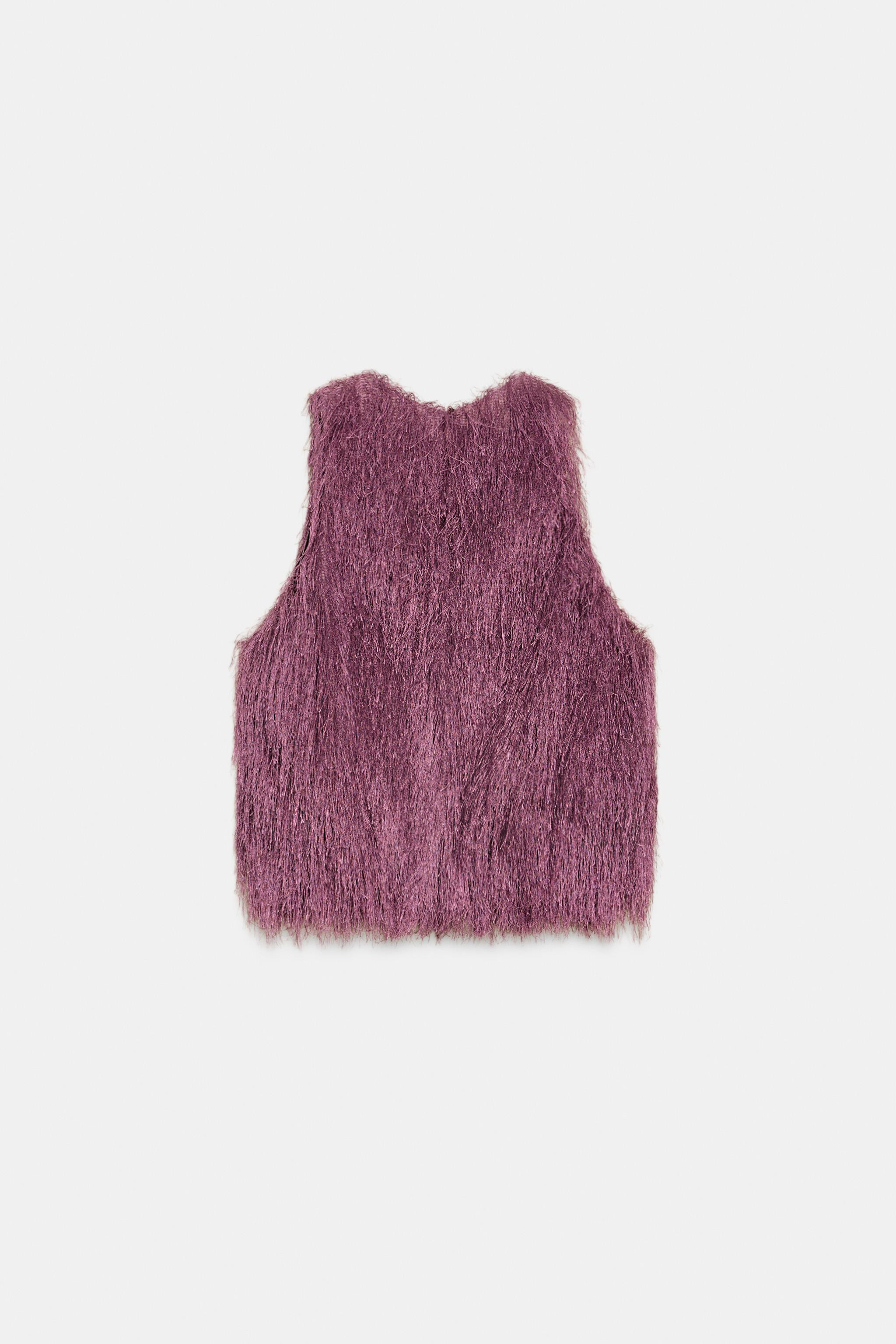 BALLOON TOP WITH FRINGING | Zara UK