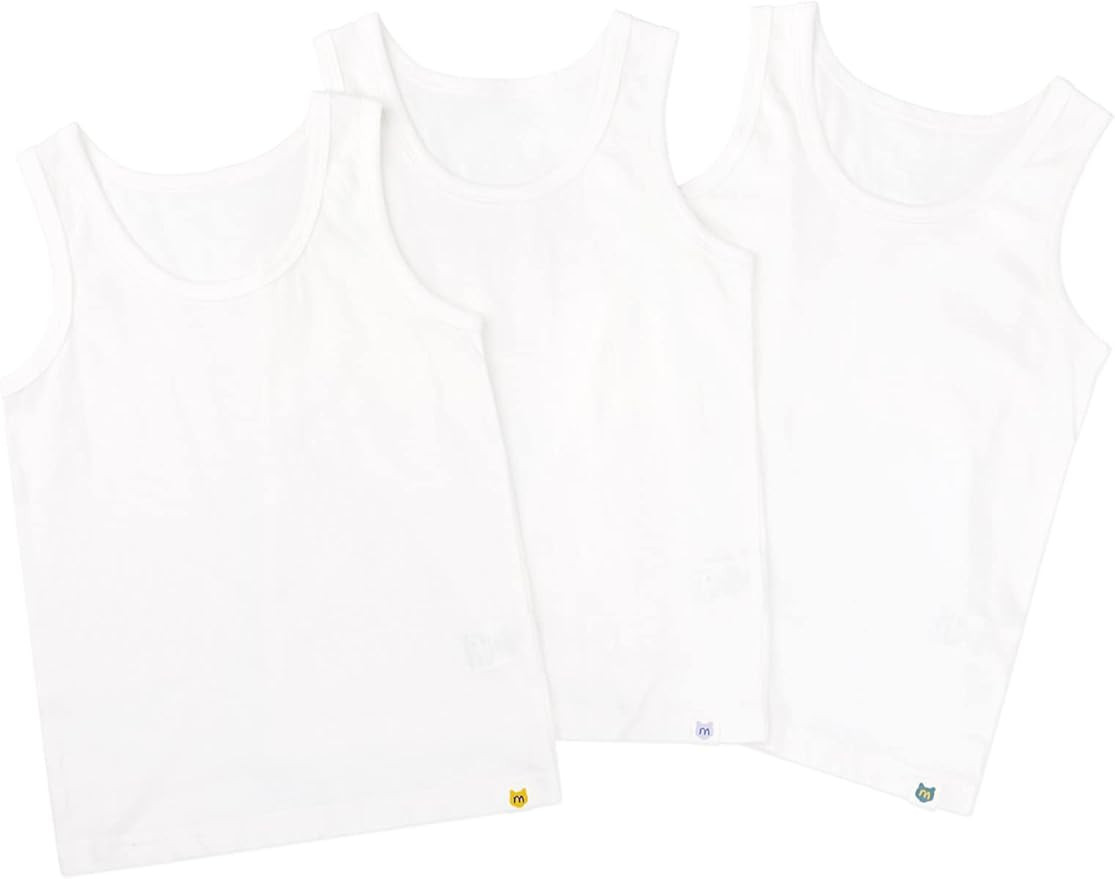 mollimelli friends 3T~12Y Toddler' Kids' Boys' Girls' Teen Cotton100% Undershirts Sleeveless Tank... | Amazon (US)