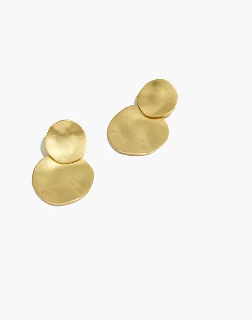 Hammered Disc Statement Earrings | Madewell