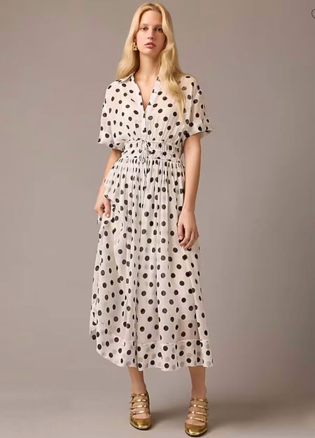 Love this polka dot shirtdress.  Spring dress, spring outfit 

#LTKover40 #LTKmidsize #LTKSeasonal