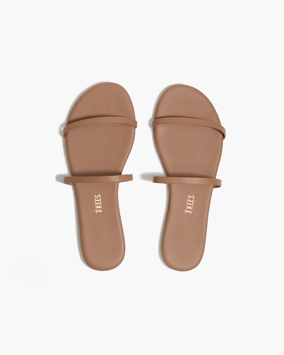TKEES Gemma Leather Sandals in Beach Bum | TKEES