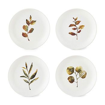 Jcp 4-pc. Amber Glow Leaf Salad Plate | JCPenney