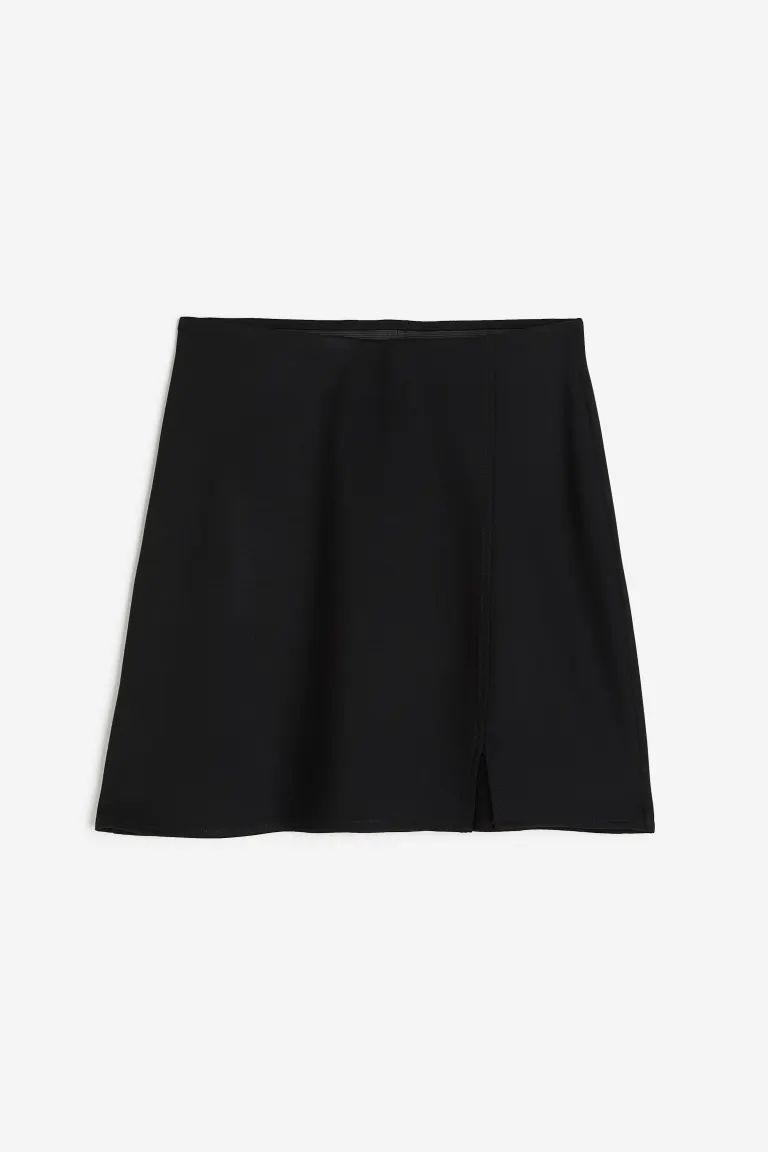 Jersey mini skirt - Black - Ladies | H&M GB | H&M (UK, MY, IN, SG, PH, TW, HK)
