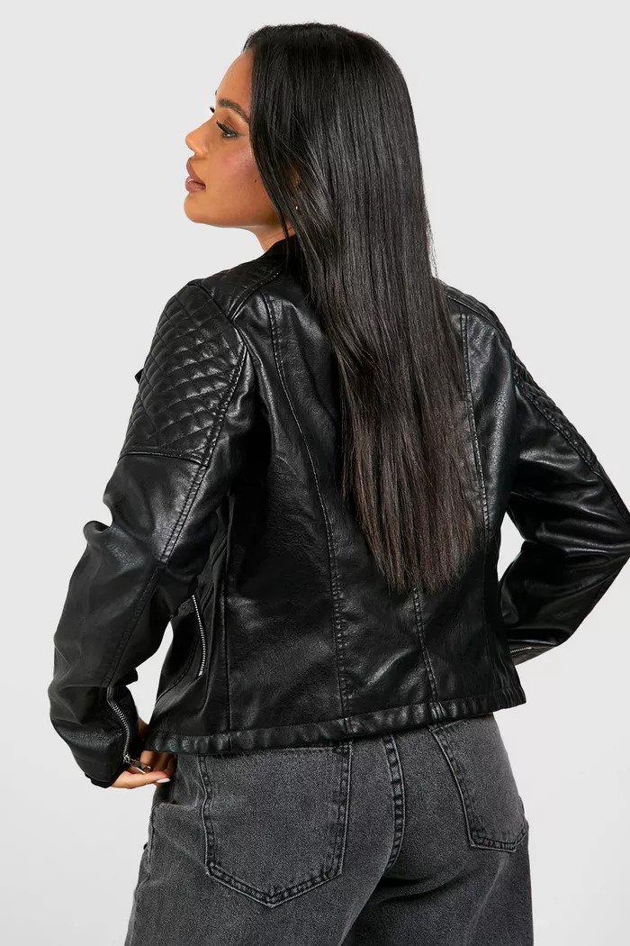 Faux Leather Moto Jacket | boohoo (US & Canada)