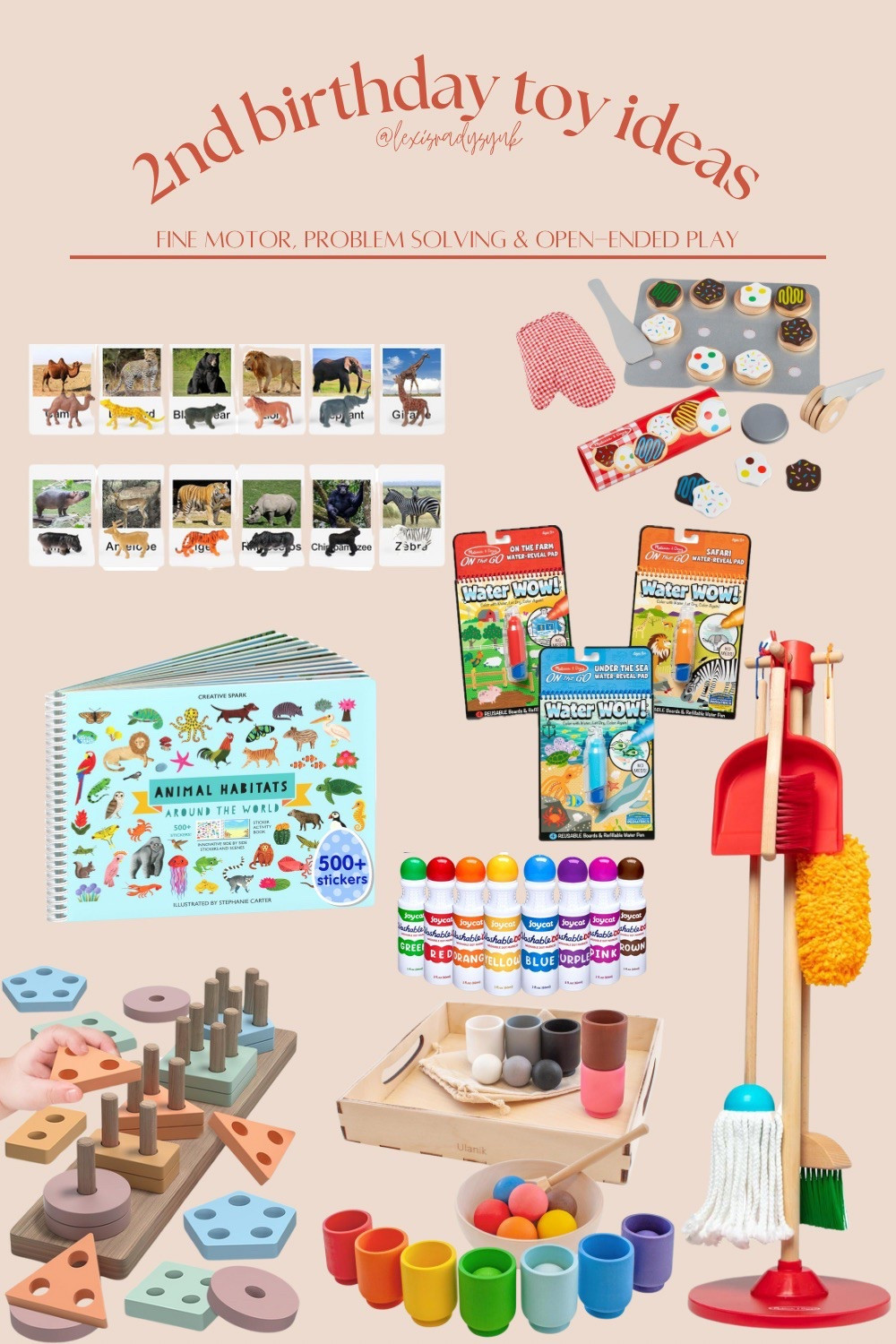 toys my almost 2 year old has been loving lately! Toys for 2 year olds // 2nd birthday gift ideas // color recognition // shape recognition // toys for fine motor skills // crafts for toddlers // open ended toys // pretend play // problem solving toys // toys for toddlers

#LTKKids #LTKBaby