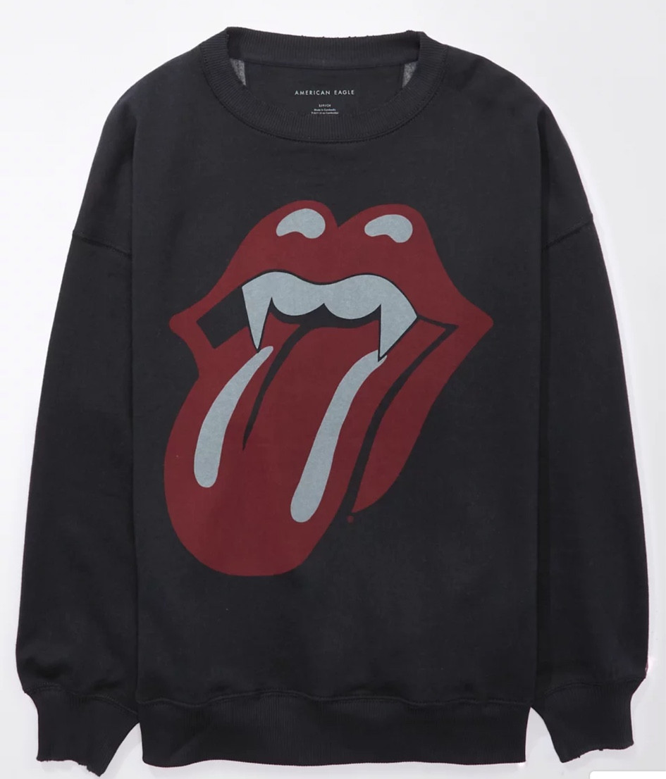 Rolling Stones vampire graphic sweatshirt for Halloween 

Halloween top. Halloween sweatshirt. American eagle. Aerie. Oversized sweatshirt. Hoodie. Halloween outfit. Halloween women’s clothes. Mom Halloween outfit. On sale. American eagle sale. Sale alert 

#LTKfindsunder50 #LTKSale #LTKHalloween
