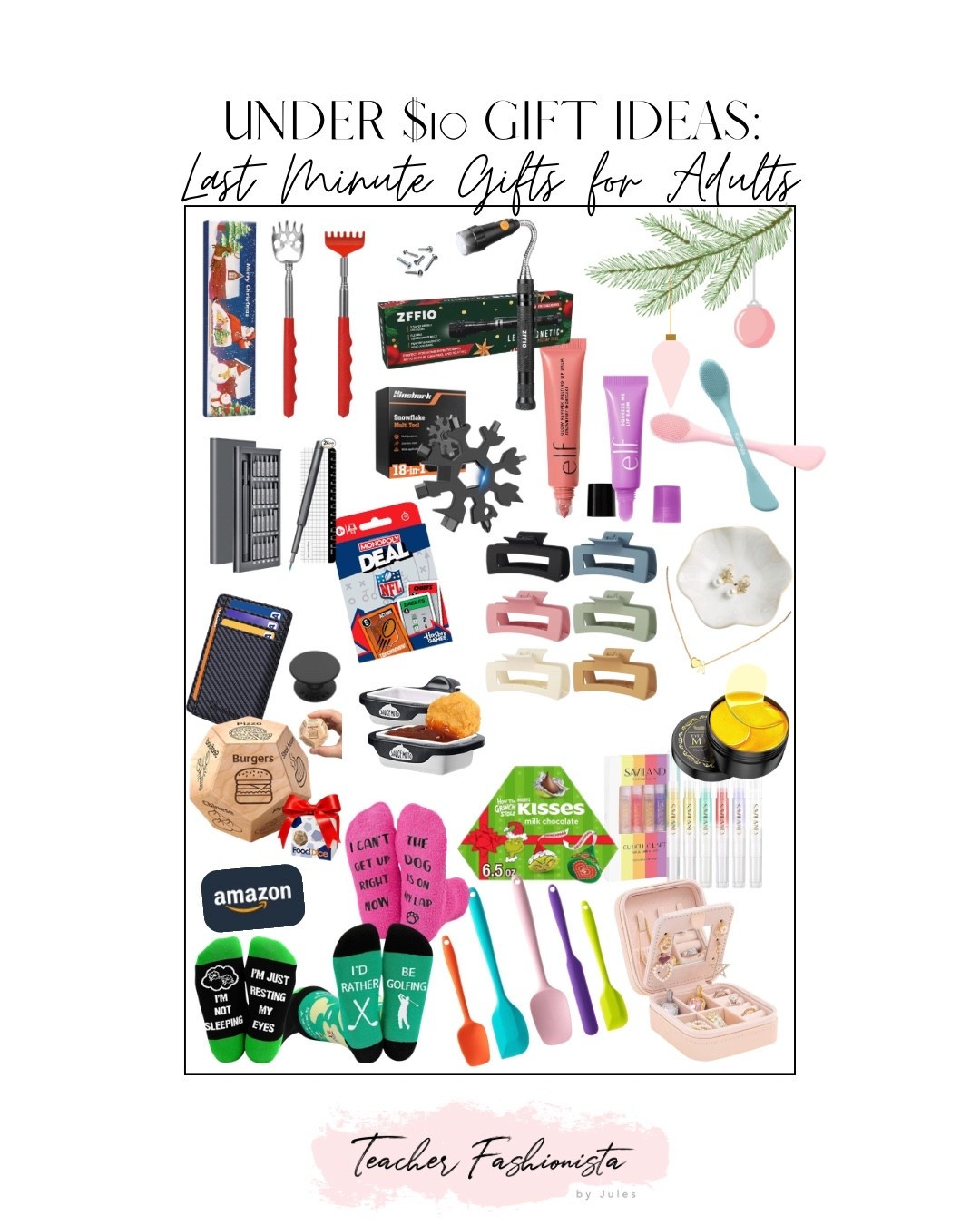 Gift ideas from Amazon under $10 for adults (some with prime) — perfect for stocking stuffers, too! Quick shipping for last minute gifts!

#LTKGiftGuide #LTKSaleAlert #LTKFindsUnder50