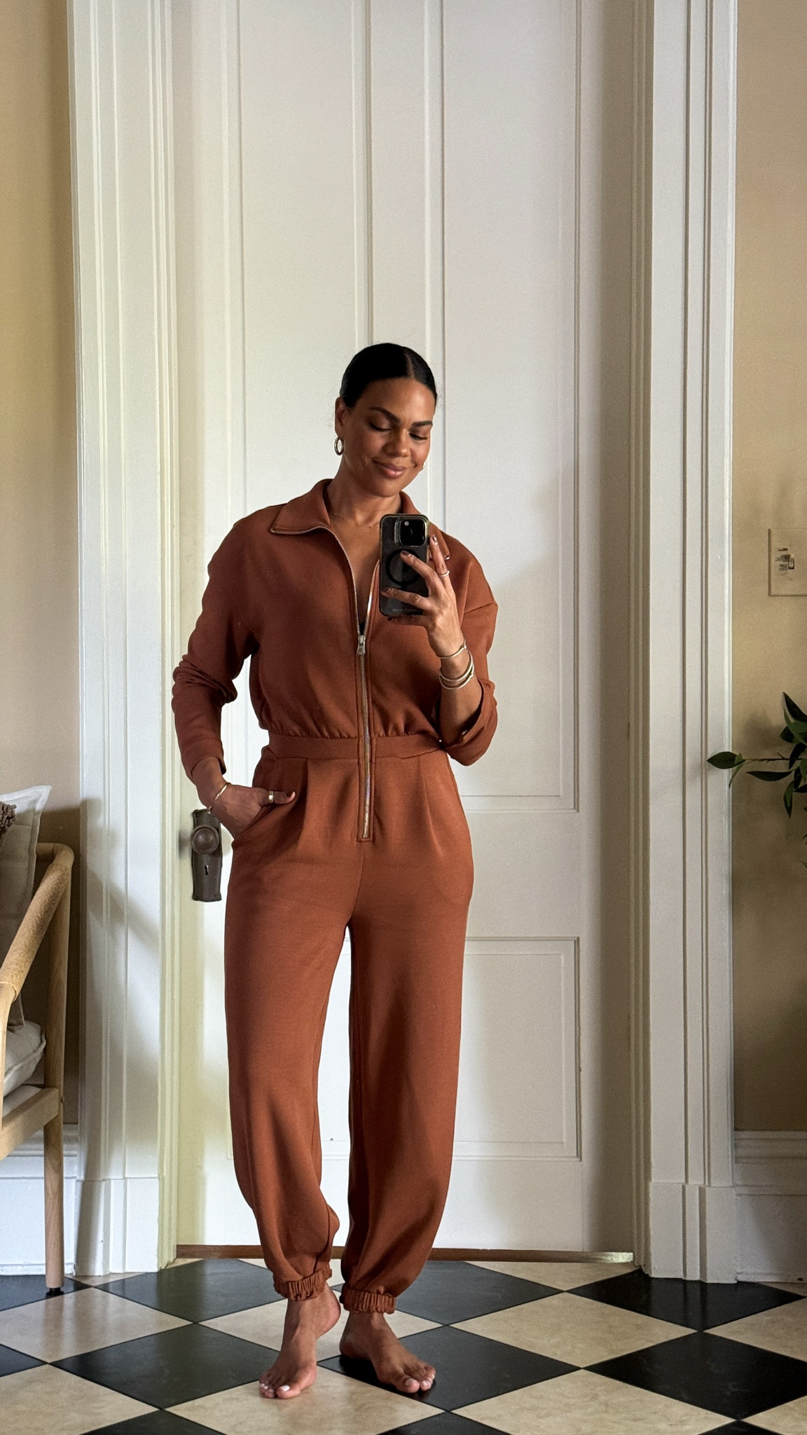 Love this Varley jumpsuit - feels amazing & such high quality. Comes in 5 colors, true to size, pleats, pockets, and cinched ankles. 

#LTKStyleTip #LTKOver40