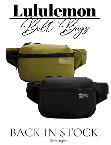 Lululemon belt bags in stock! 

#LTKstyletip #LTKitbag #LTKfit