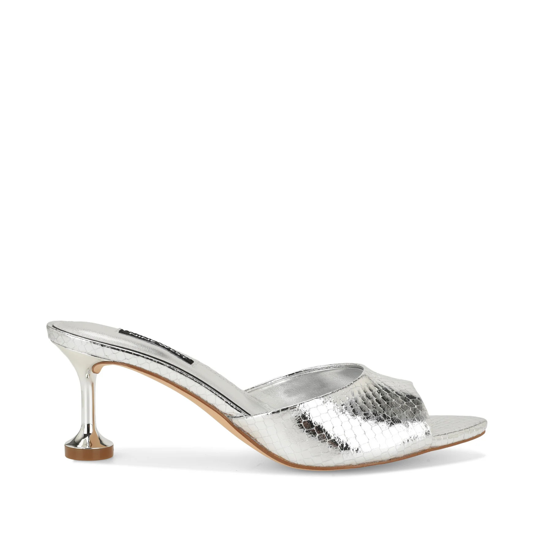 Women's Dabby Mule Sandals - Silver Snake Print | Nine West | Nine West (US)