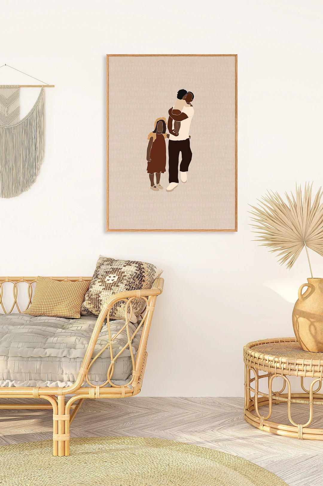 Fatherhood Printable DIGITAL DOWNLOAD, Father Daughter Wall Art, Abstract Print, Boho Decor, Mini... | Etsy (US)