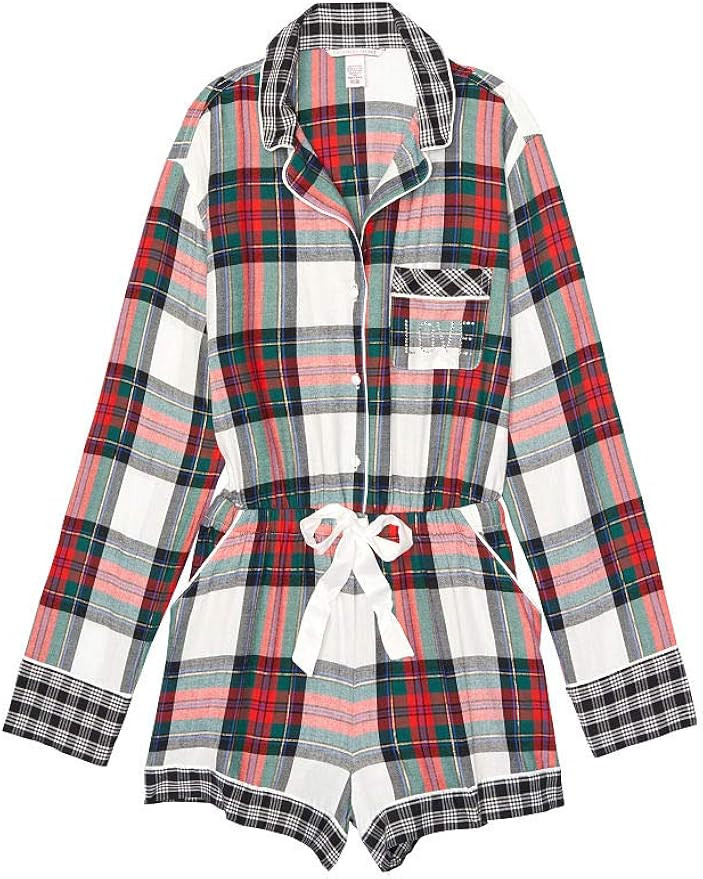 Victoria's Secret Flannel Romper Pajamas | Amazon (US)