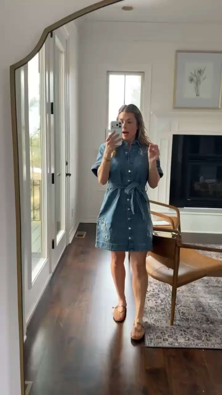 Spring vibes hit different in this embroidered denim mini shirtdress with belt. Sized S and feeling like a breezy garden party star! 🌸👗✨

#DenimShirtdress #SpringFashion #EmbroideredDress #MiniShirtdress #WalmartFinds #SpringOutfit #DenimMini #BreezyStyle #GardenPartyLook #ShopLTK 

 #LTKootd
