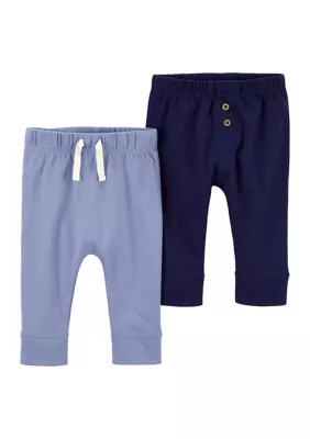 Carter's Baby Boys 2-Pack of Pants, Blue, Newborn | Belk