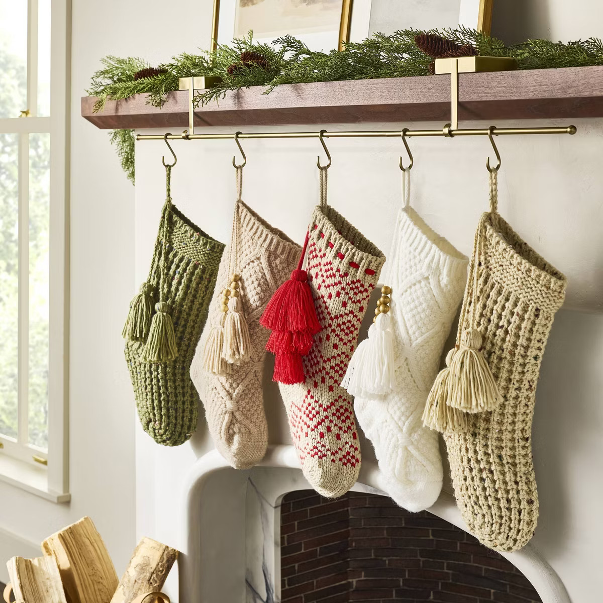 20" Confetti Fleck Waffle Knit Christmas Stocking - Hearth & Hand™ with Magnolia | Target