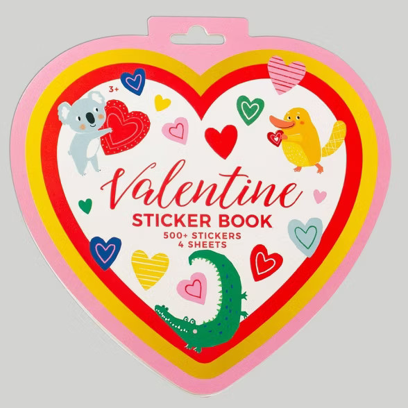 Heart Shaped Valentine's Sticker Book - Spritz™ | Target