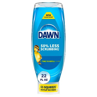 Dawn Ultra Clean Scent Ez-Squeeze Dishwashing Liquid Dish Soap - 22 fl oz: Multi-Surface, Removes Grease | Target