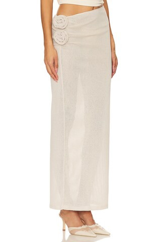 LIONESS Soul Mate Maxi Skirt in Cream from Revolve.com | Revolve Clothing (Global)