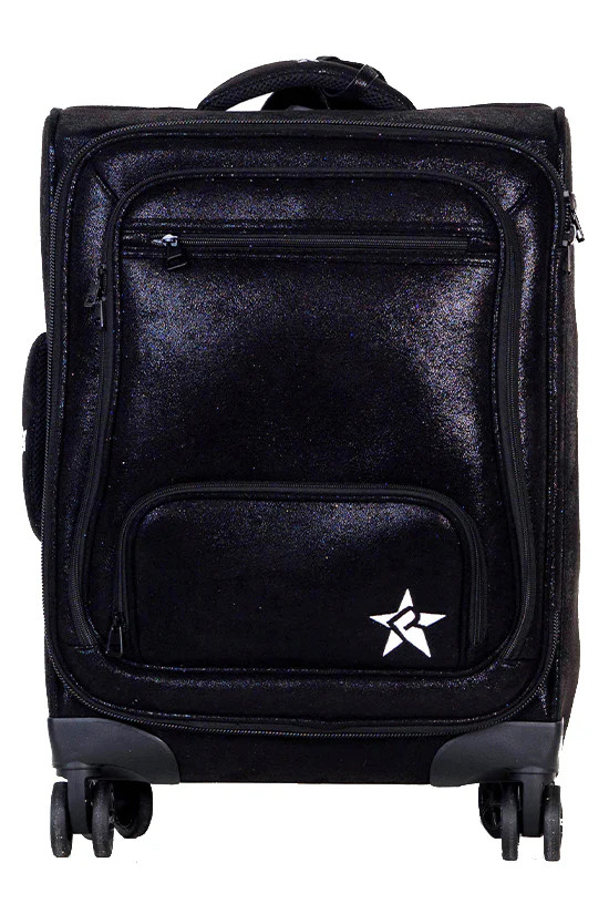 Faux Suede in Black Rebel Dream Luggage with Black Zipper | Rebel Athletic